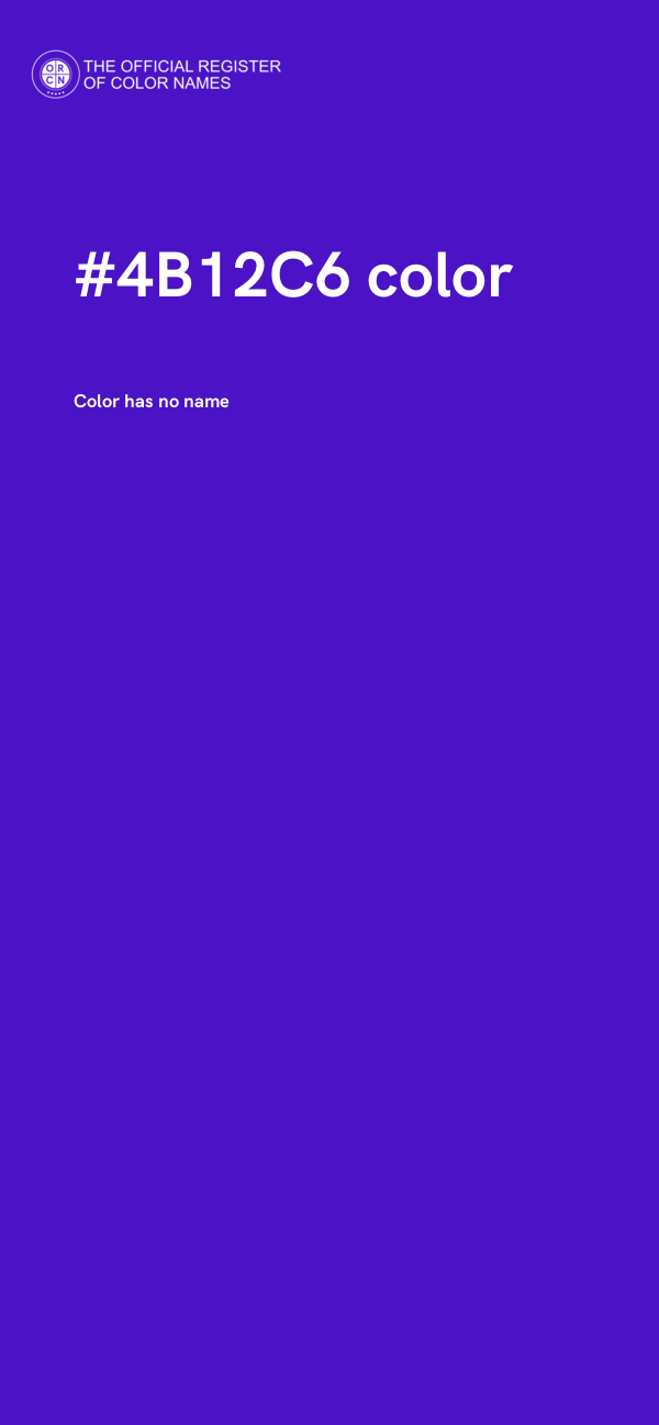 #4B12C6 color image