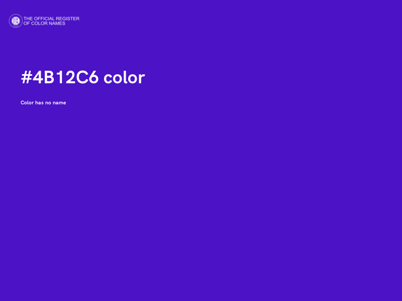 #4B12C6 color image