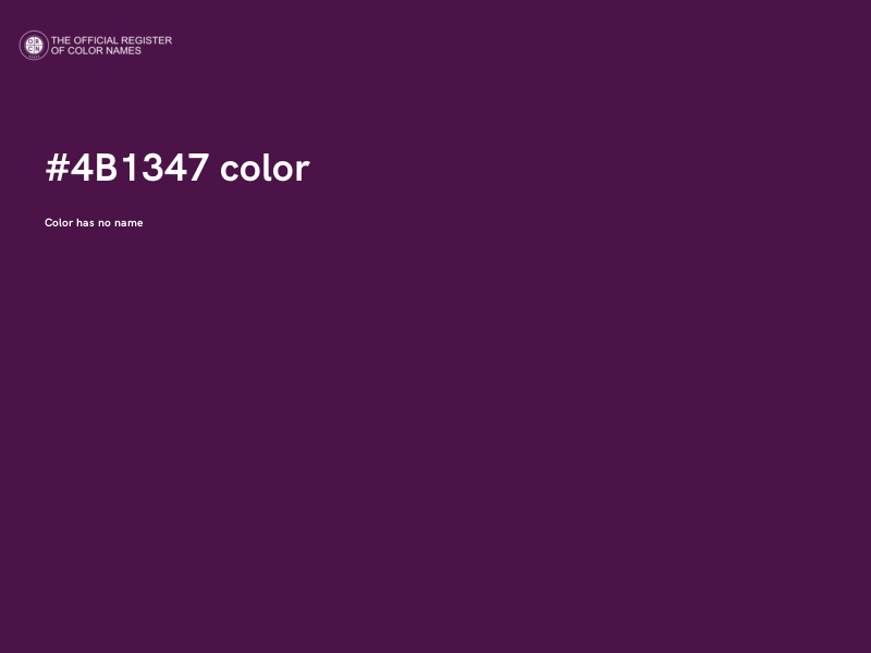 #4B1347 color image