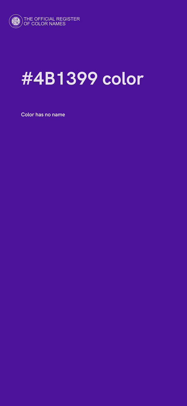#4B1399 color image