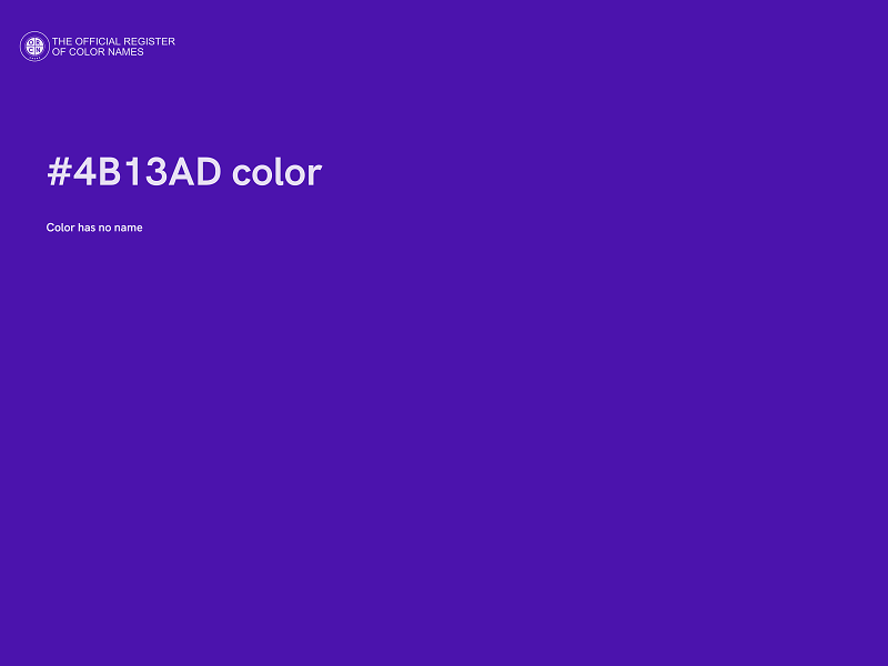 #4B13AD color image