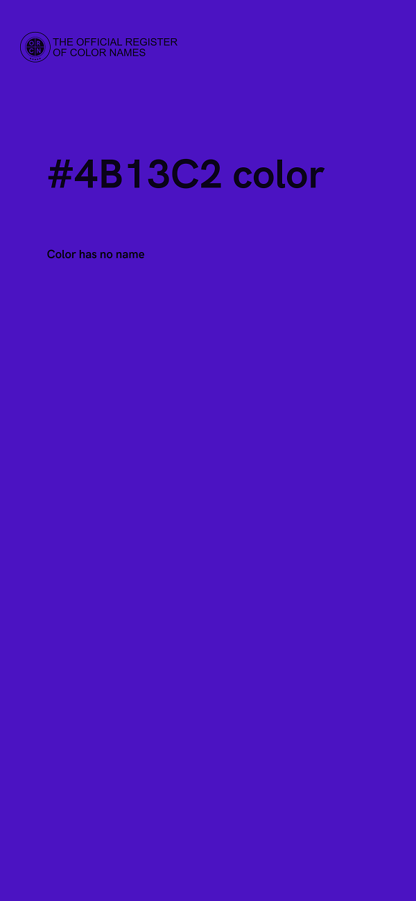 #4B13C2 color image