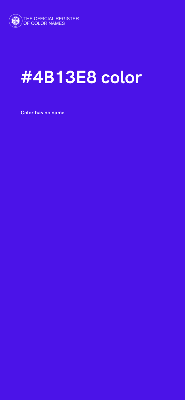 #4B13E8 color image