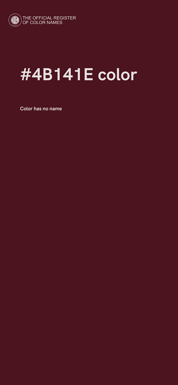 #4B141E color image