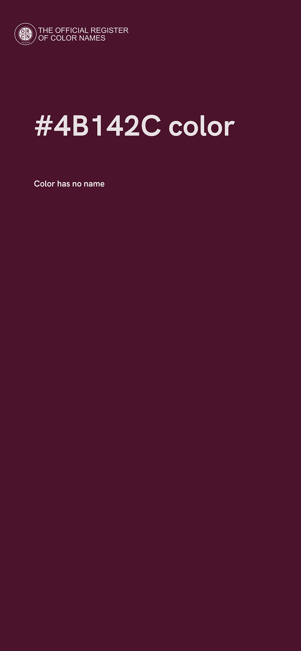 #4B142C color image