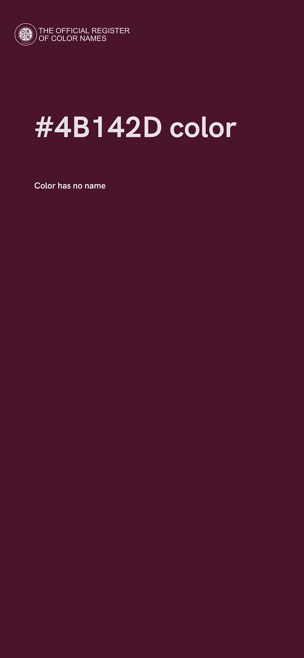 #4B142D color image