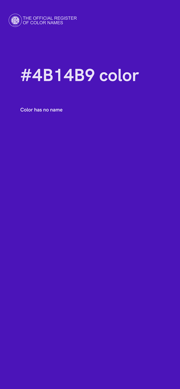 #4B14B9 color image