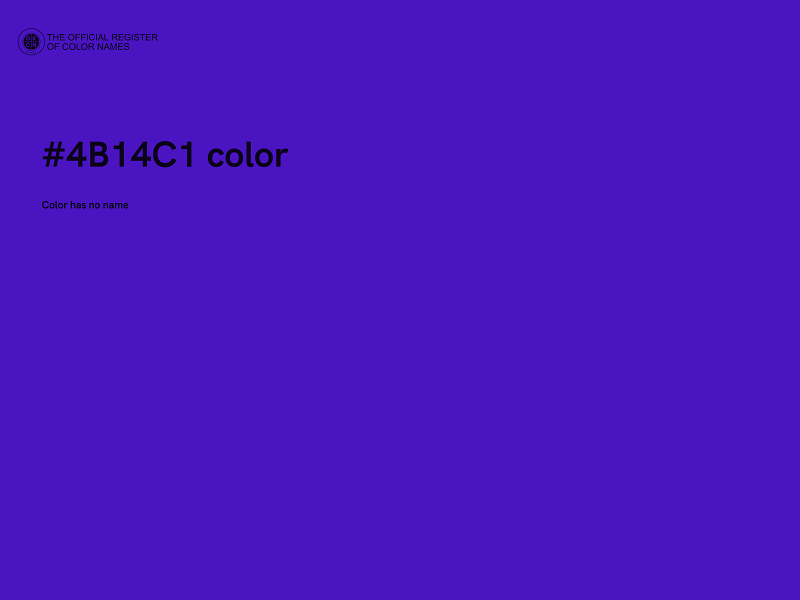 #4B14C1 color image