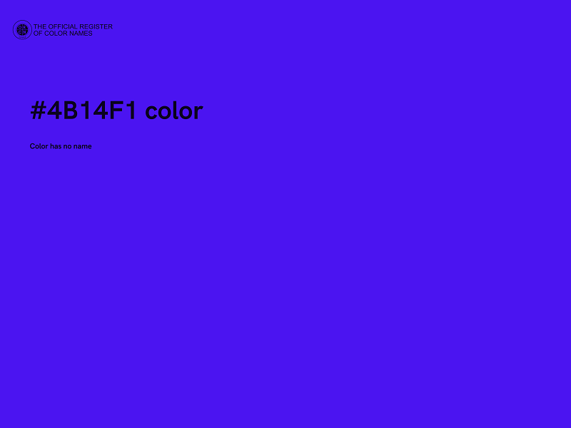 #4B14F1 color image