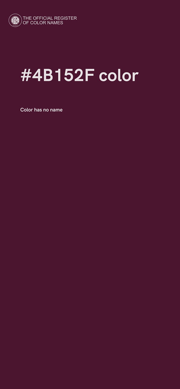 #4B152F color image