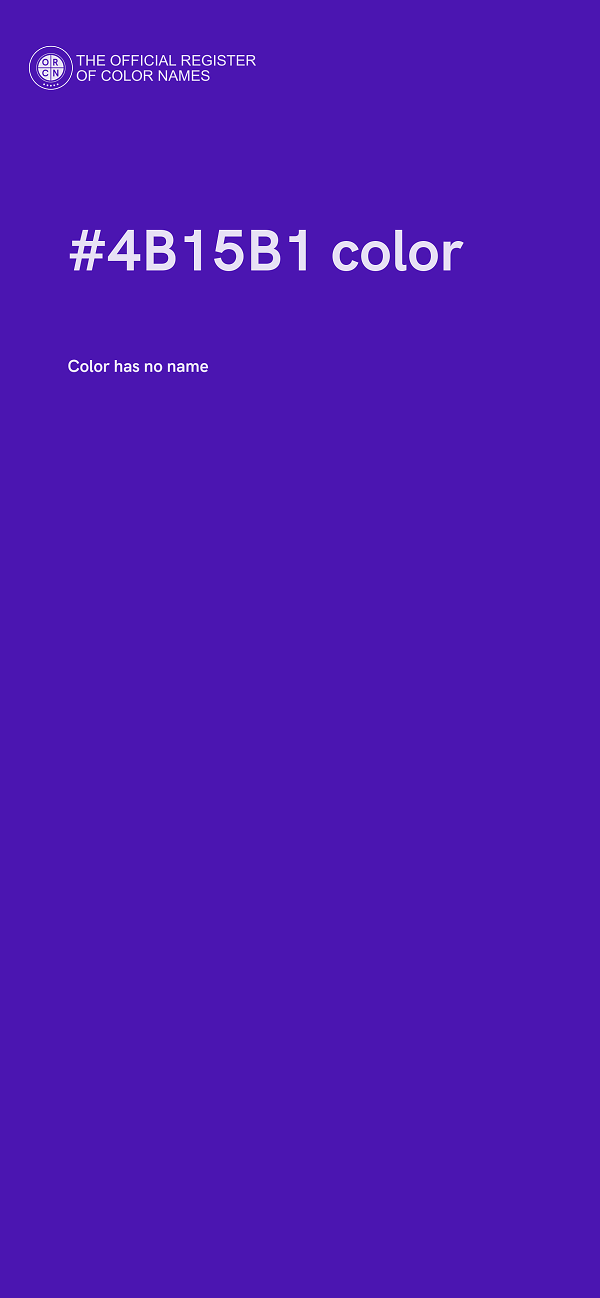 #4B15B1 color image