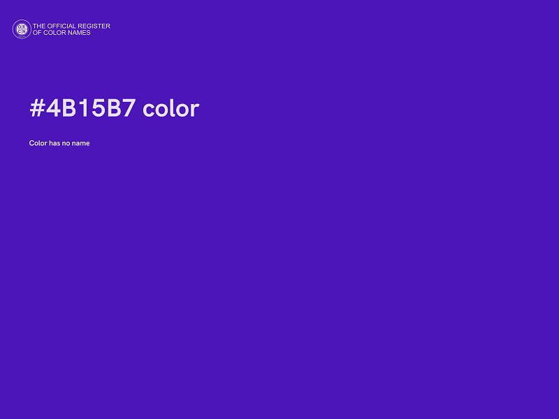 #4B15B7 color image