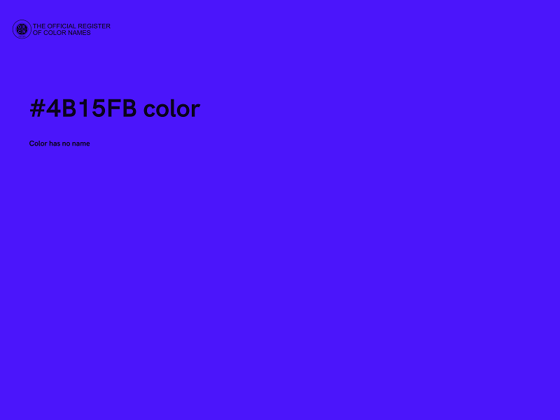 #4B15FB color image