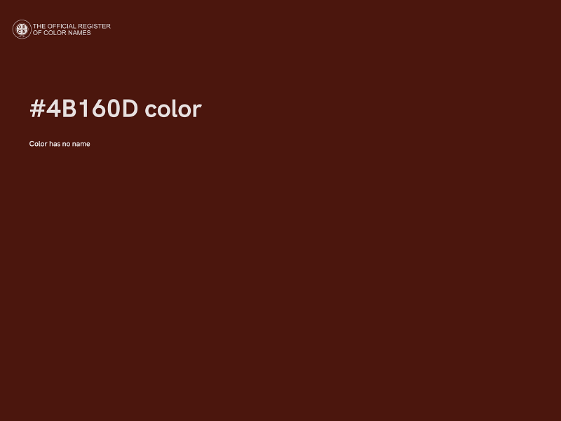 #4B160D color image