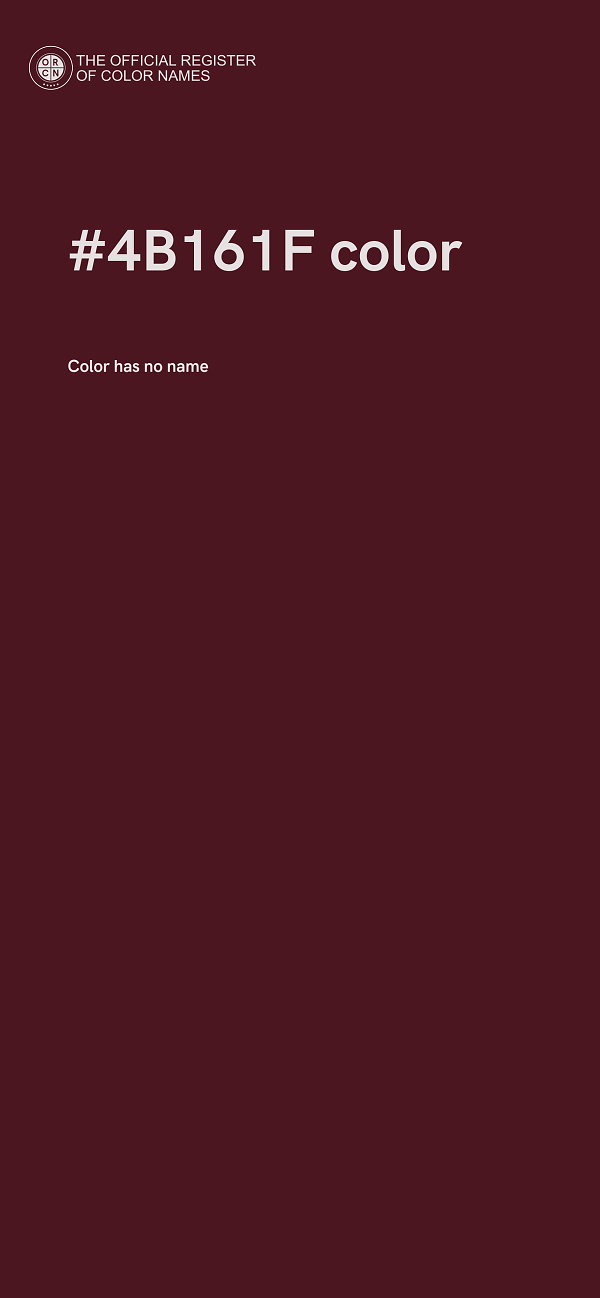 #4B161F color image