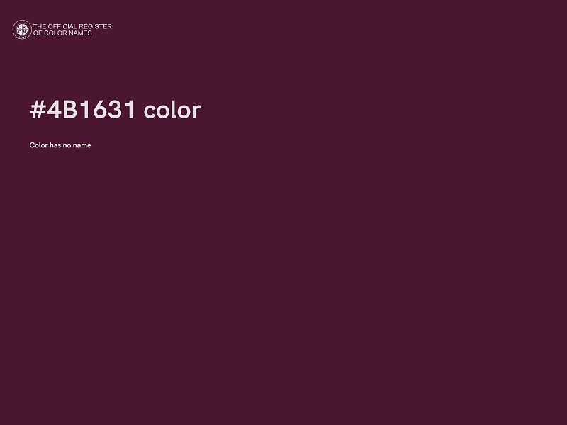 #4B1631 color image
