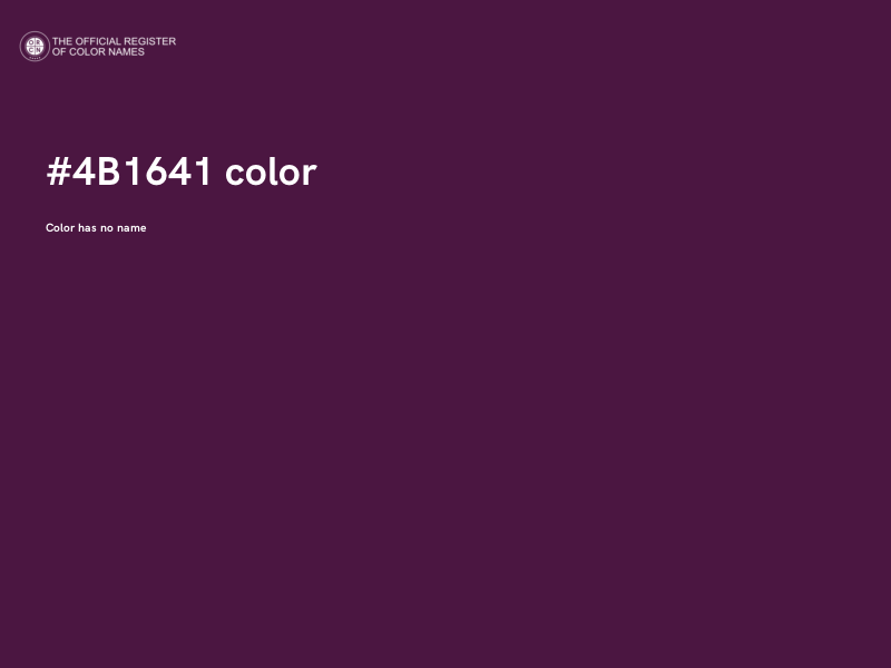 #4B1641 color image
