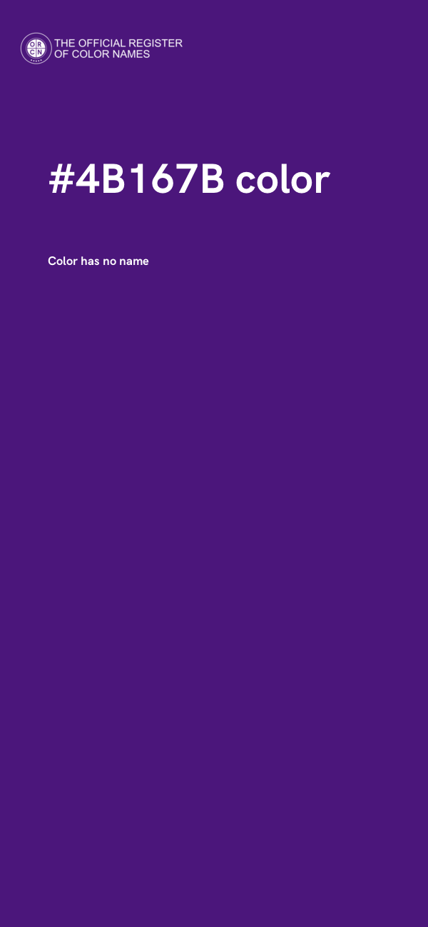 #4B167B color image
