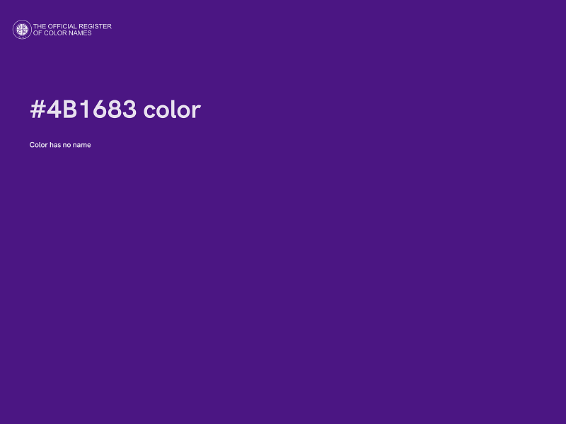 #4B1683 color image