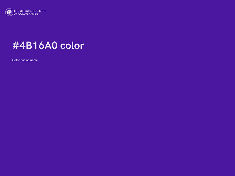 #4B16A0 color image