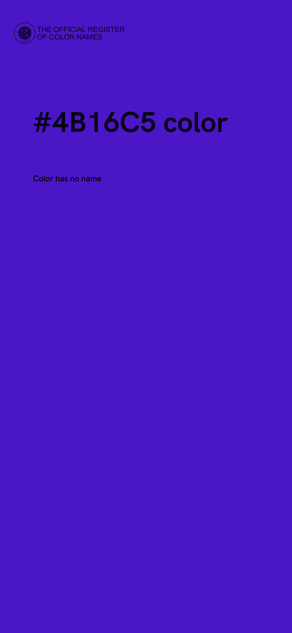 #4B16C5 color image