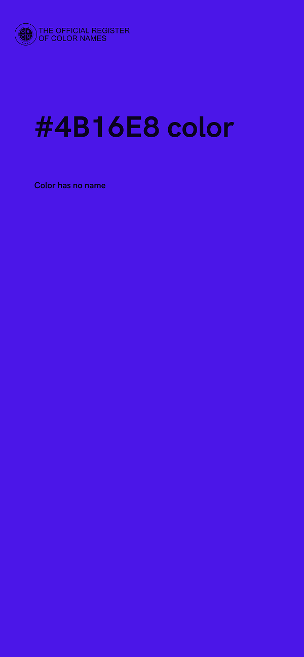 #4B16E8 color image