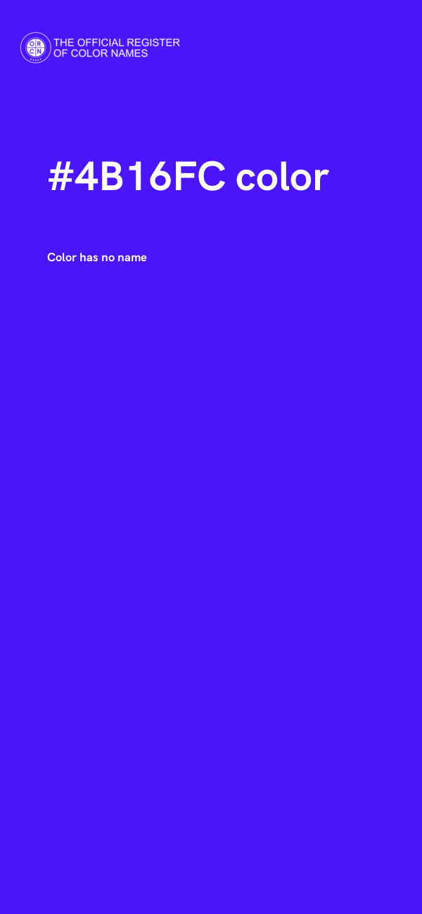 #4B16FC color image