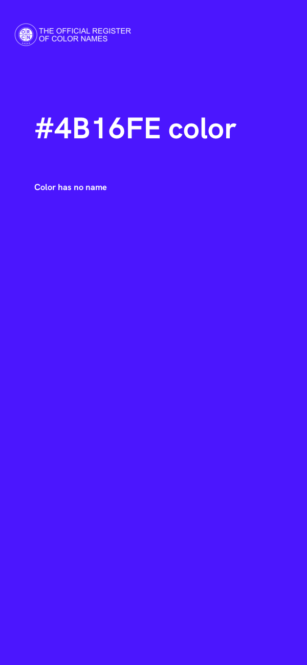 #4B16FE color image