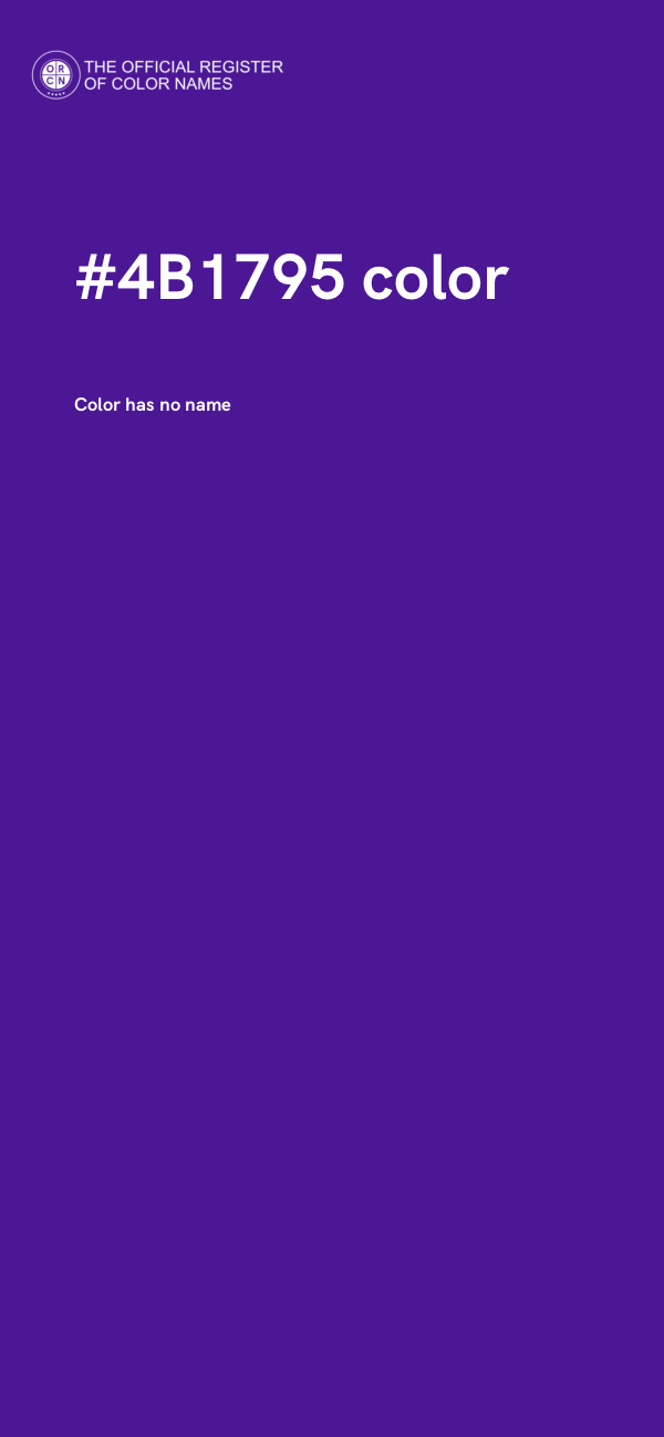 #4B1795 color image