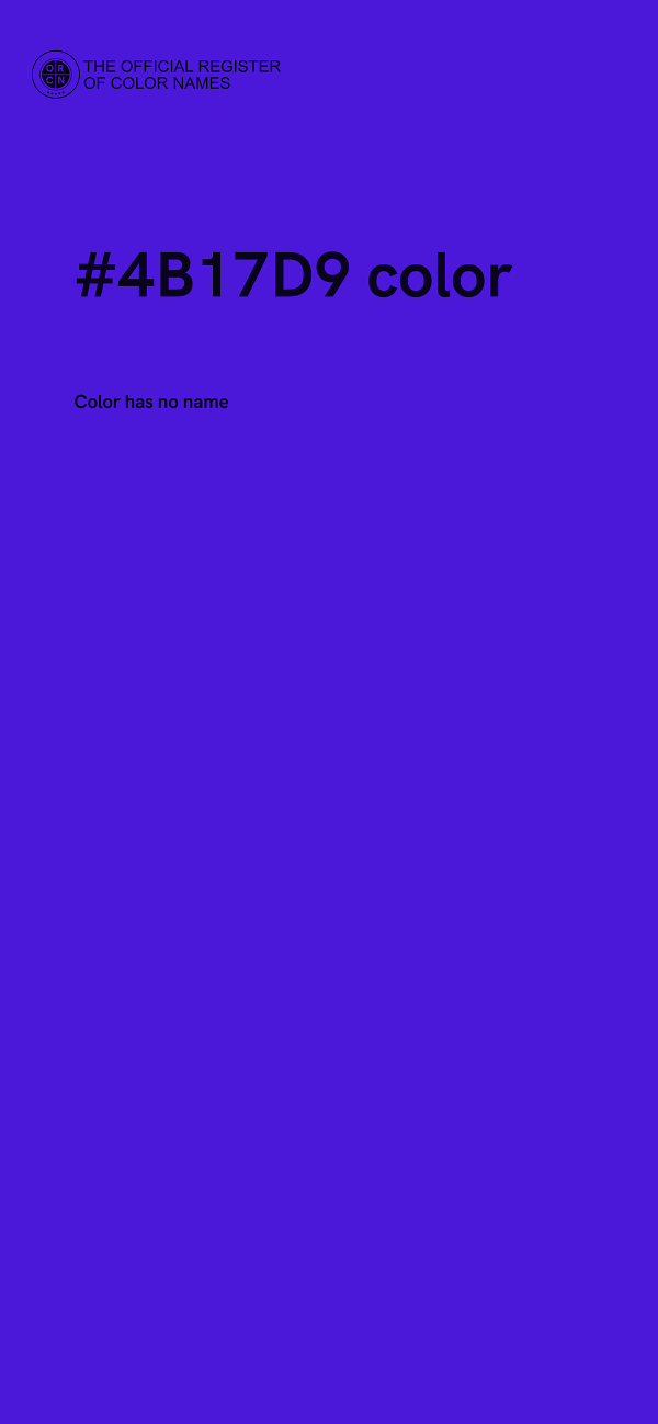 #4B17D9 color image