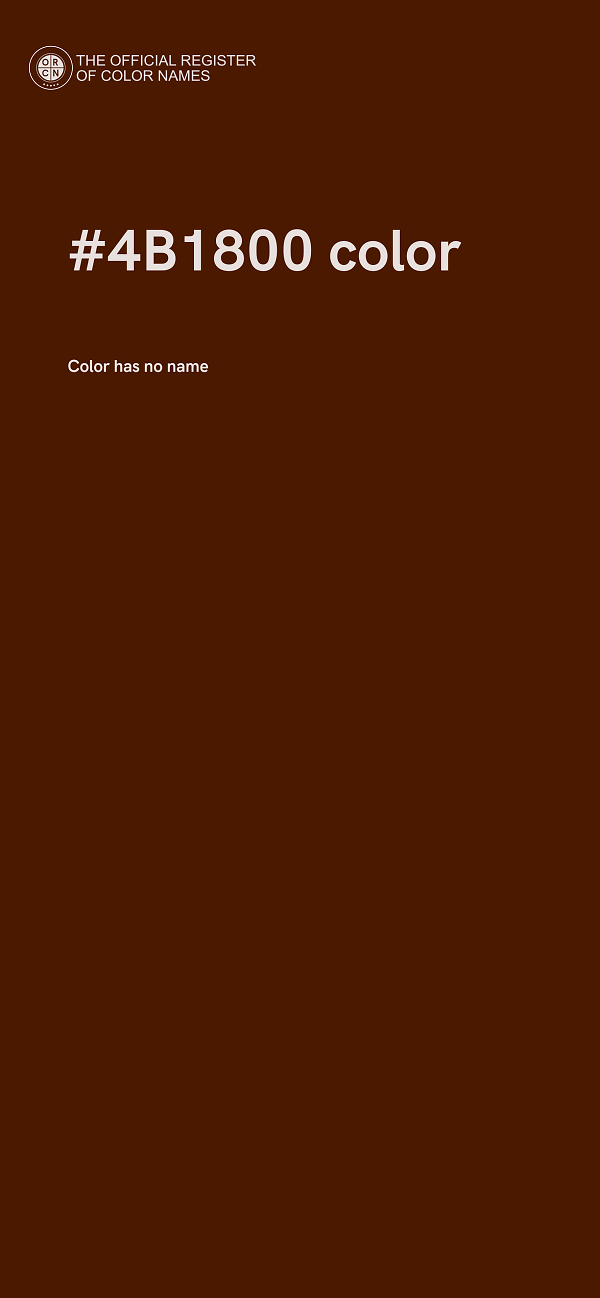 #4B1800 color image