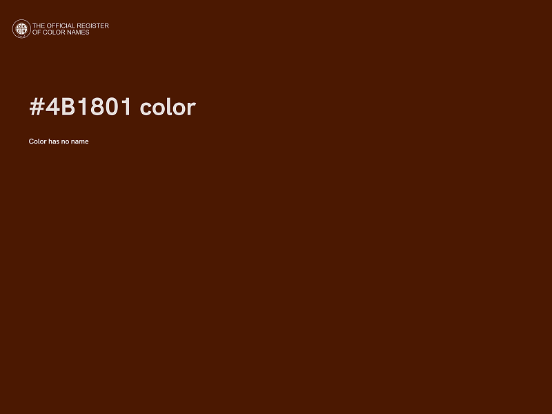 #4B1801 color image