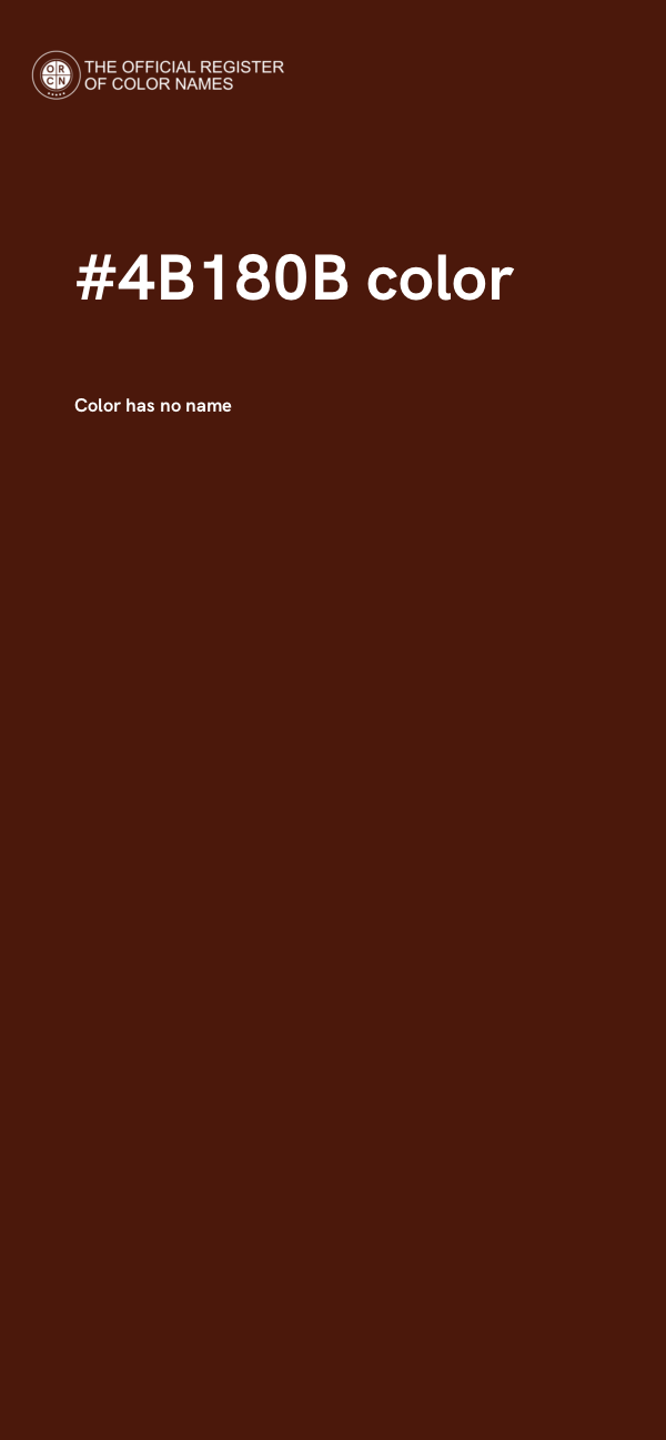 #4B180B color image