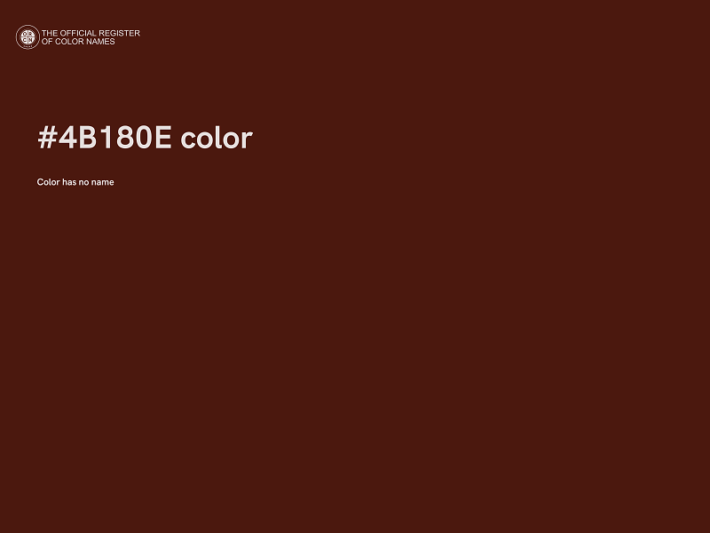 #4B180E color image