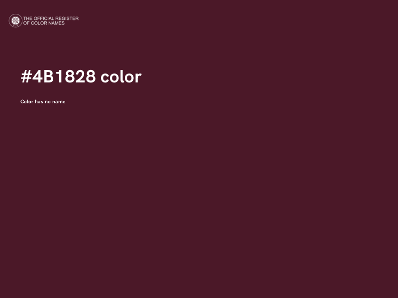 #4B1828 color image