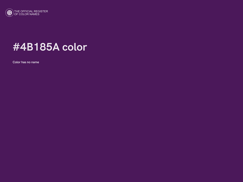 #4B185A color image