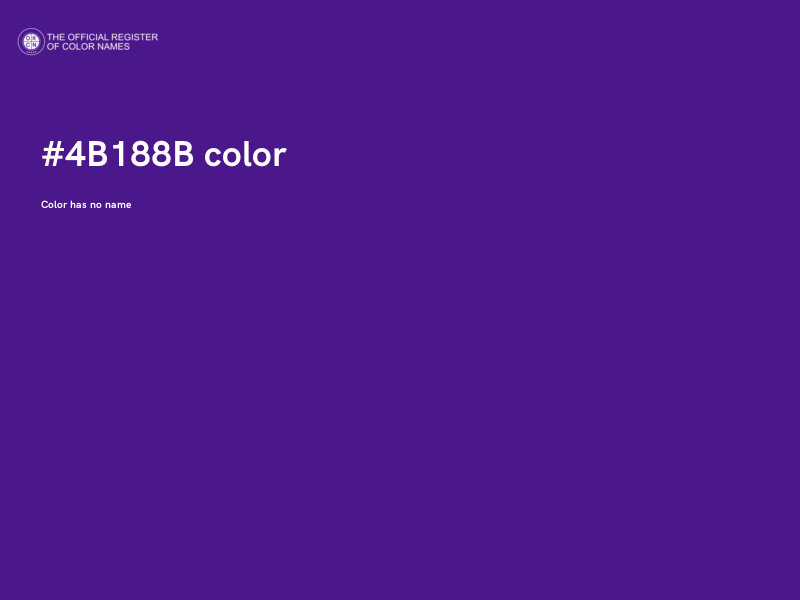 #4B188B color image