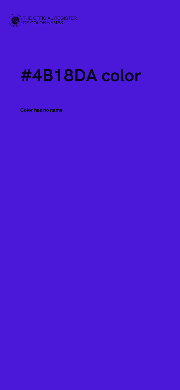 #4B18DA color image