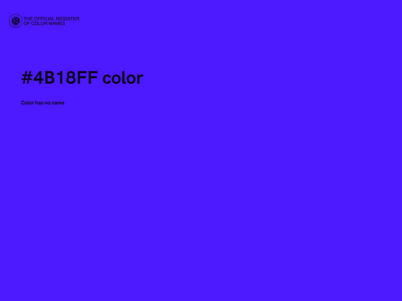 #4B18FF color image