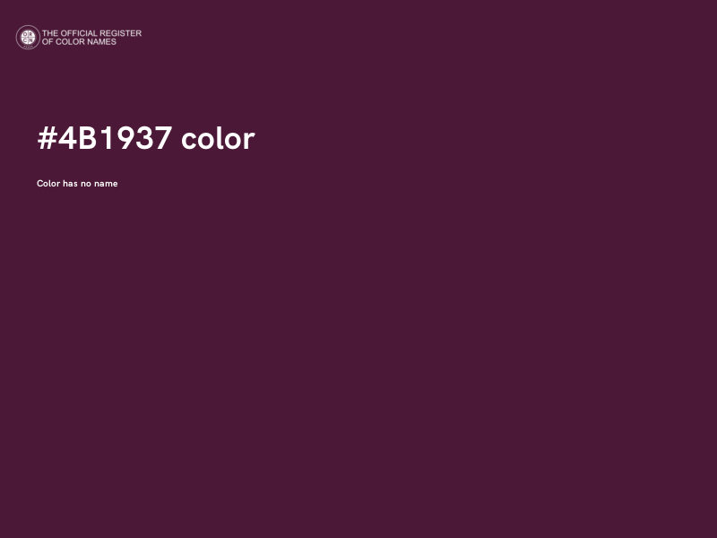 #4B1937 color image