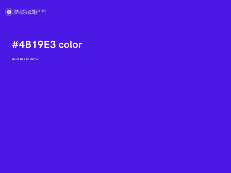 #4B19E3 color image