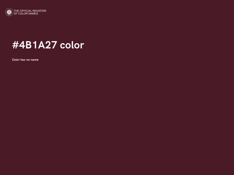 #4B1A27 color image