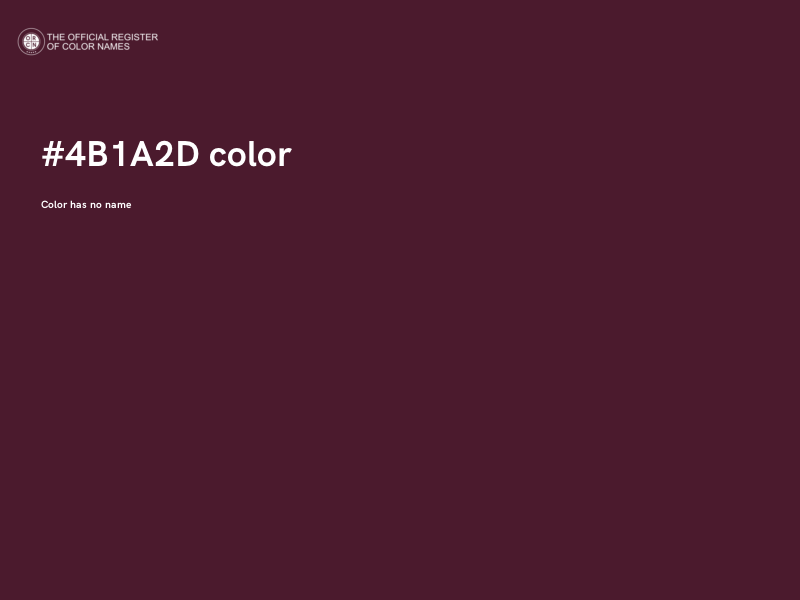 #4B1A2D color image