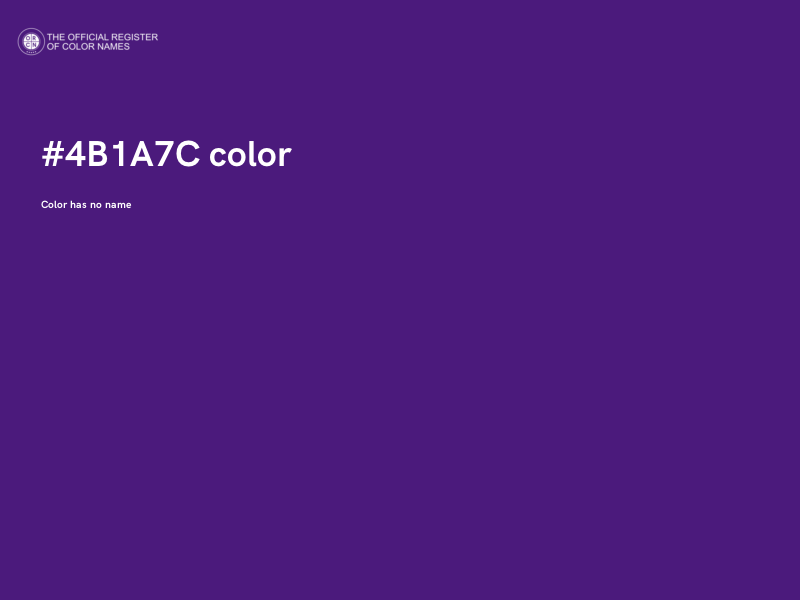#4B1A7C color image