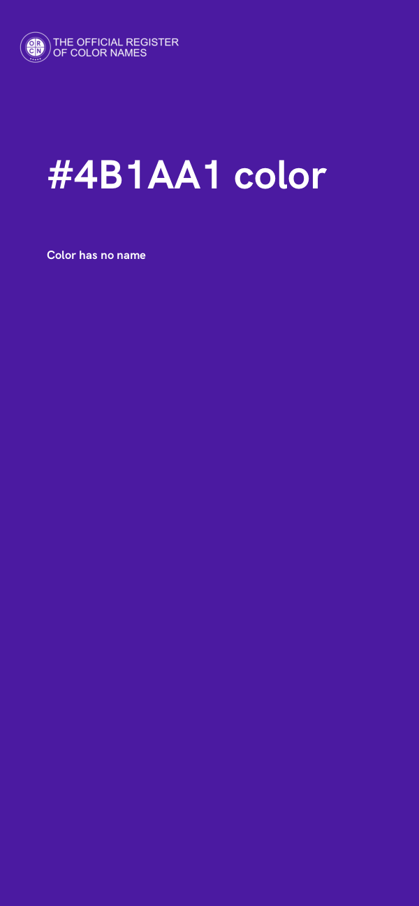 #4B1AA1 color image