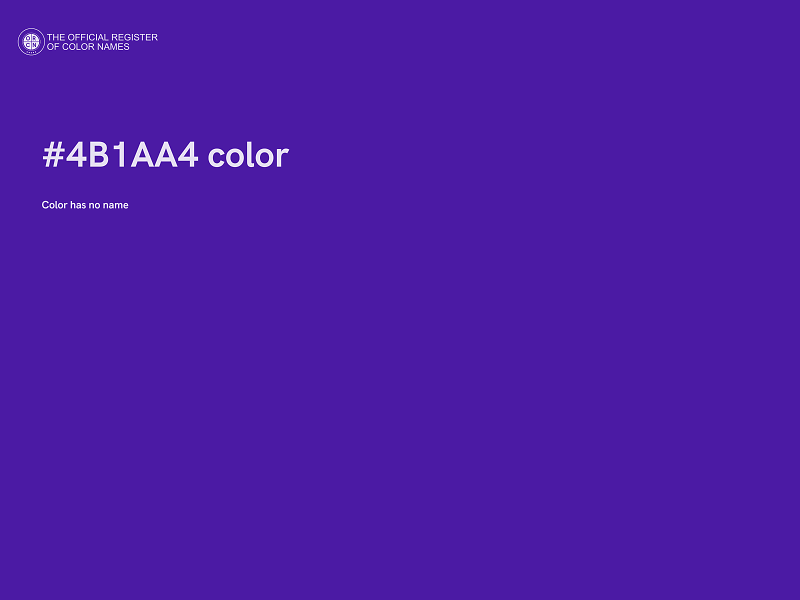 #4B1AA4 color image