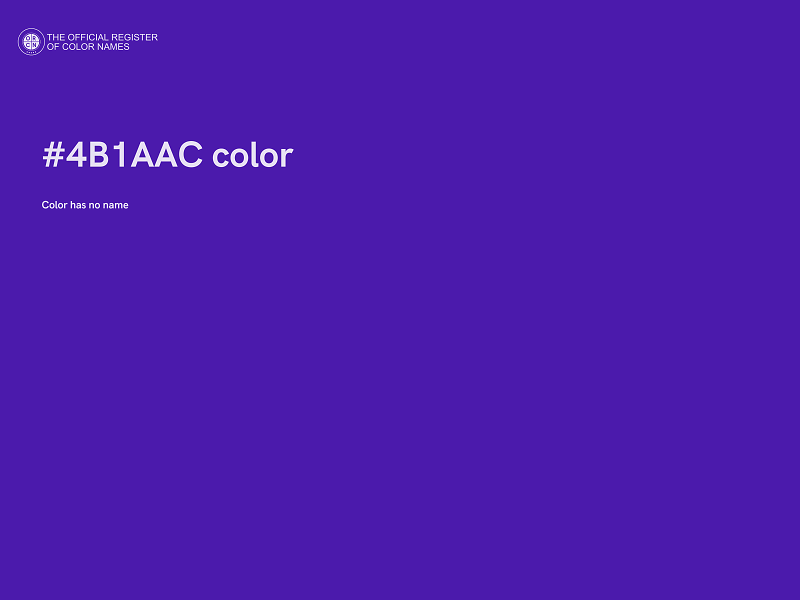 #4B1AAC color image
