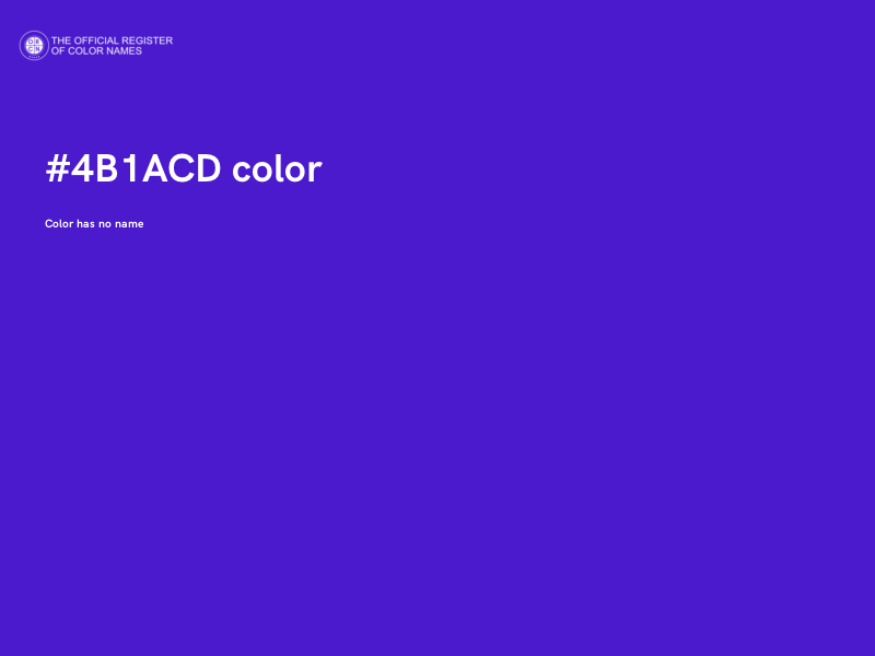 #4B1ACD color image