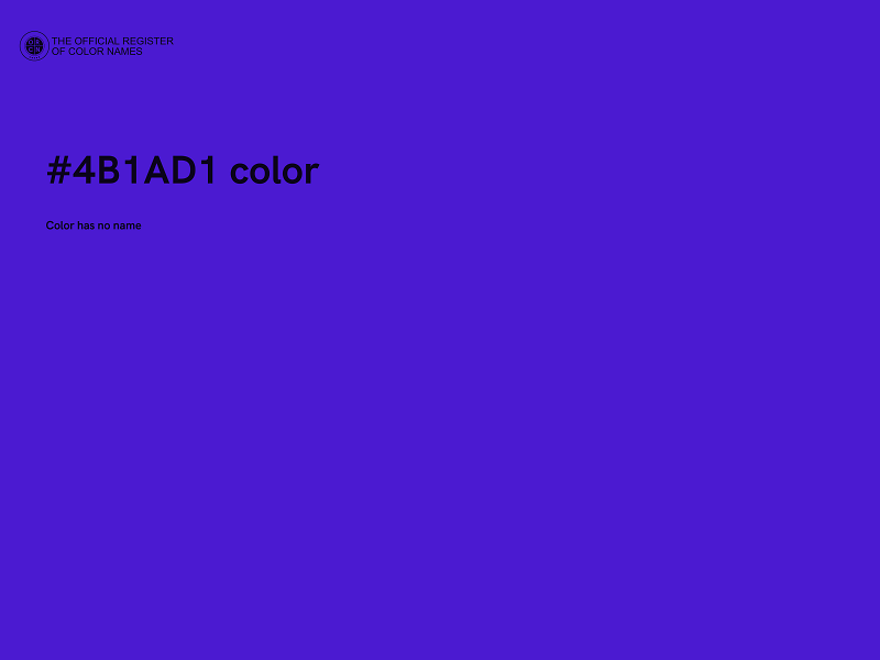 #4B1AD1 color image