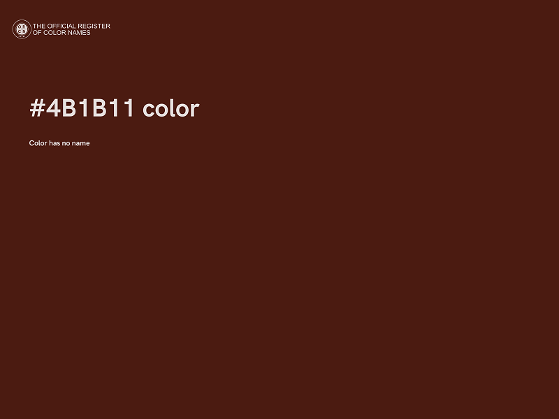 #4B1B11 color image